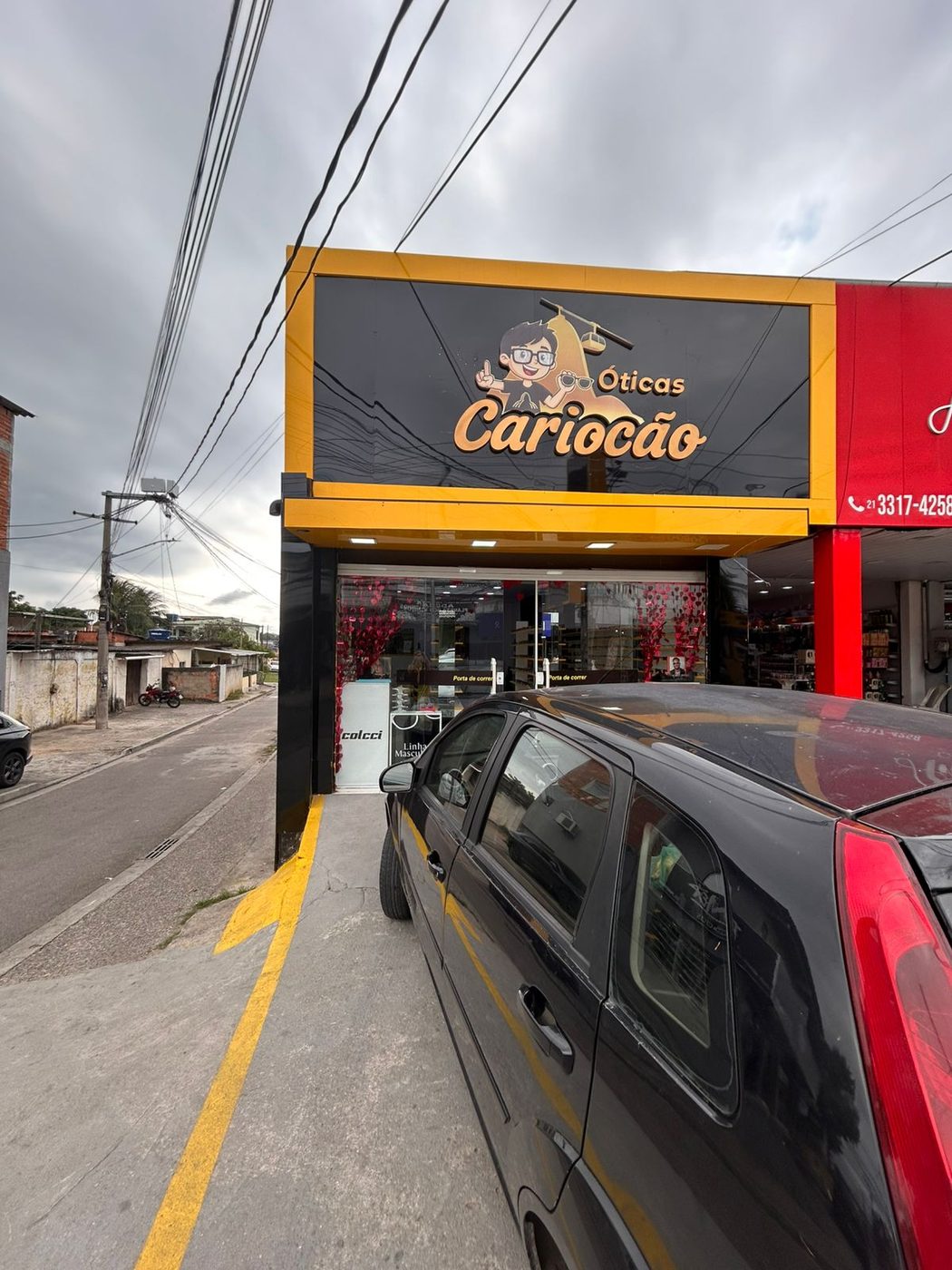 Fachada da Óticas Cariocão em Sepetiba